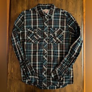 Men’s Affliction Button Up. Size M